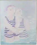 Mireille Bastin, Le petit frère, 1990, huile sur toile