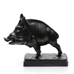 Henry Brifaut, Sanglier, 1934, sculpture en bronze patiné