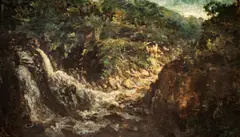 Jacques van Mourik, Paysage ardennais, huile sur toile