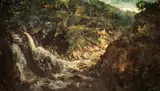 Jacques van Mourik, Paysage ardennais, huile sur toile