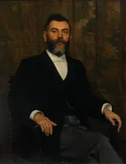 Edouard de Jans, Portrait d'homme, 1899, huile sur toile