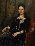 Edouard de Jans, Portrait de femme, 1900, huile sur toile