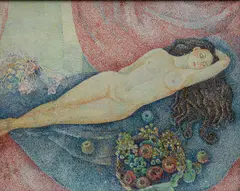 Marie Vorobieff, Nu allongé, huile sur toile