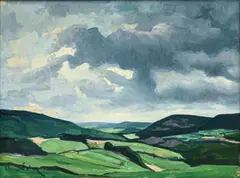 Élysée Fabry, Ciel de septembre, 1925, huile sur toile