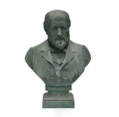 Jean André Laumans, Buste présumé d'Eudore Pirmez, 1895, sculpture en bronze à patine verte