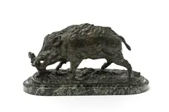 Pierre-Jules Mêne, Sanglier, sculpture en bronze