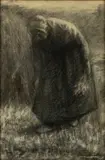 Franz Courtens, La glaneuse, 1900, 1900, fusain