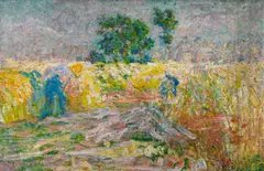 Jenny Montigny, La moisson, huile sur toile