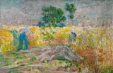 Jenny Montigny, La moisson, huile sur toile