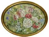 Thierry Bosquet, Compositions florales, 2010, paire d'aquarelles