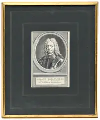 Jacobus Houbraken, Collection de 18 portraits de notables, gravure, milieu du XVIIIe
