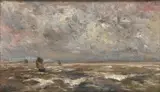 Louis Artan, Marine, huile sur carton
