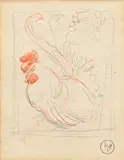 Henri Evenepoel, Cocorico, crayon et aquarelle