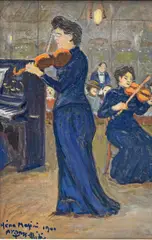 Augustin Grass-Mick, Mena Magini, 1900, huile sur panneau