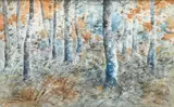 Nestor Outer, La saison dorée, aquarelle