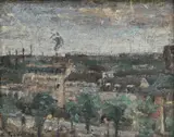 Albert Geudens, Le boulevard Raspail, 1902, huile sur carton