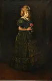 Herman Courtens, La fleur de la reine, huile sur toile