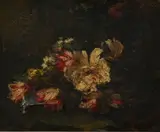 Michel Antoine Hendrickx, Composition au bouquet de fleurs, huile sur toile