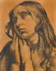 Léon Frédéric, Portrait de Trinette, fusain