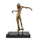 Femme à la tête de rose, 1981 by Salvador Dalí, Sculpture en bronze à patine dorée, sold Mar 2023