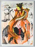 Salvator Dali, Bullfighter ou Tauromachie aux papillons, 1972, lithographie couleur sur japon nacré