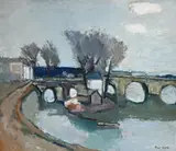 Armand Apol, La Seine à Charenton, huile sur toile