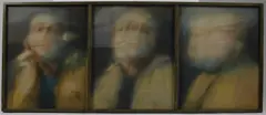 Karolus Lodenkämper, Trois portraits, 1975 - 1976, Huiles sur toiles