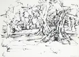 Gérard Altmann, Composition, 1975, encre sur papier