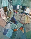 Jacques Germain, Sans titre, 1970, huile sur toile