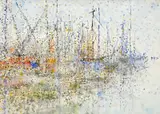 Emile Rampelberg, Voiliers, aquarelle