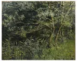 Léon Houyoux, Bord de rivière, huile sur toile