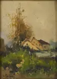 Louis Dupuy, Paysage, 1931, huile sur panneau