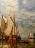 Paul Jean Clays, Marine, 1879, huile sur toile