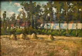 Léon Huygens, Paysage d'été, 1908, huile sur panneau