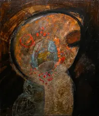 Lionel Vinche, Porte bonheur, 1965, huile sur isorel