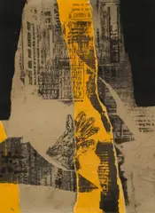 Antoni Clavé, Deux mains, 1972, gravure au carborundum sur papier arches gaufré