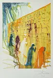 Le mur des lamentations du Temple de Jérusalem by Salvador Dalí, lithographie couleur sur vélin d'arches, sold Sep 2022
