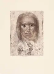 Untitled by Jiří Anderle, aquatint in bruine tonen, sold Feb 2026