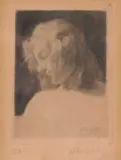 Adrien de Witte, Vrouwenportret, 1903, Lithograph depicting a female portrait