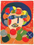 Meertje Kaal, Beatrix Koningin der Nederlanden II 1995 (Zeefdruk), 1995, Screenprint on woven paper in vibrant