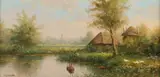 Henk Roosink, Untitled, Oil on panel Signed lower left