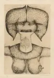 Jef van Tuerenhout, Surrealistische vrouwenfiguur, Lithograph of a surrealist female figure