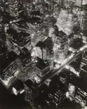 Berenice Abbott, New York At Night, 1932, photograph "Nightview