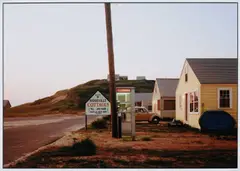 Joel Meyerowitz, Roseville Cottages, 1976, photograph depicts the Roseville Cottages in Truro
