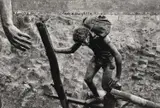 Sebastião Salgado, Serra Pelada Brazilië (GOLD), 1986, photograph where some search deep down and others going up this terrible ravine on ladders