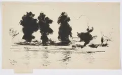 Théodore Roussel, The Thames, Evening, 1897, drypoint on paper