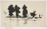 Théodore Roussel, The Thames, Evening, 1897, drypoint on paper