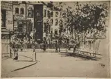 Théodore Roussel, The Corner Of Cheyne Walk, 1888-89, etching on paper