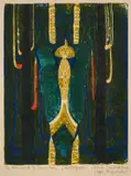 Bruce Obomeyoma Onobrakpeya, Mamiwata Iv (Miniature), bronzes and the markings of traditional woodcarving