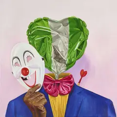 Olubankole Olabode, E Go Better, oil on canvas